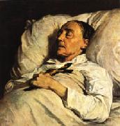 Henri Regnault Mme. Mazois ( The Artist s Great-Aunt on Her Deathbed ) oil on canvas